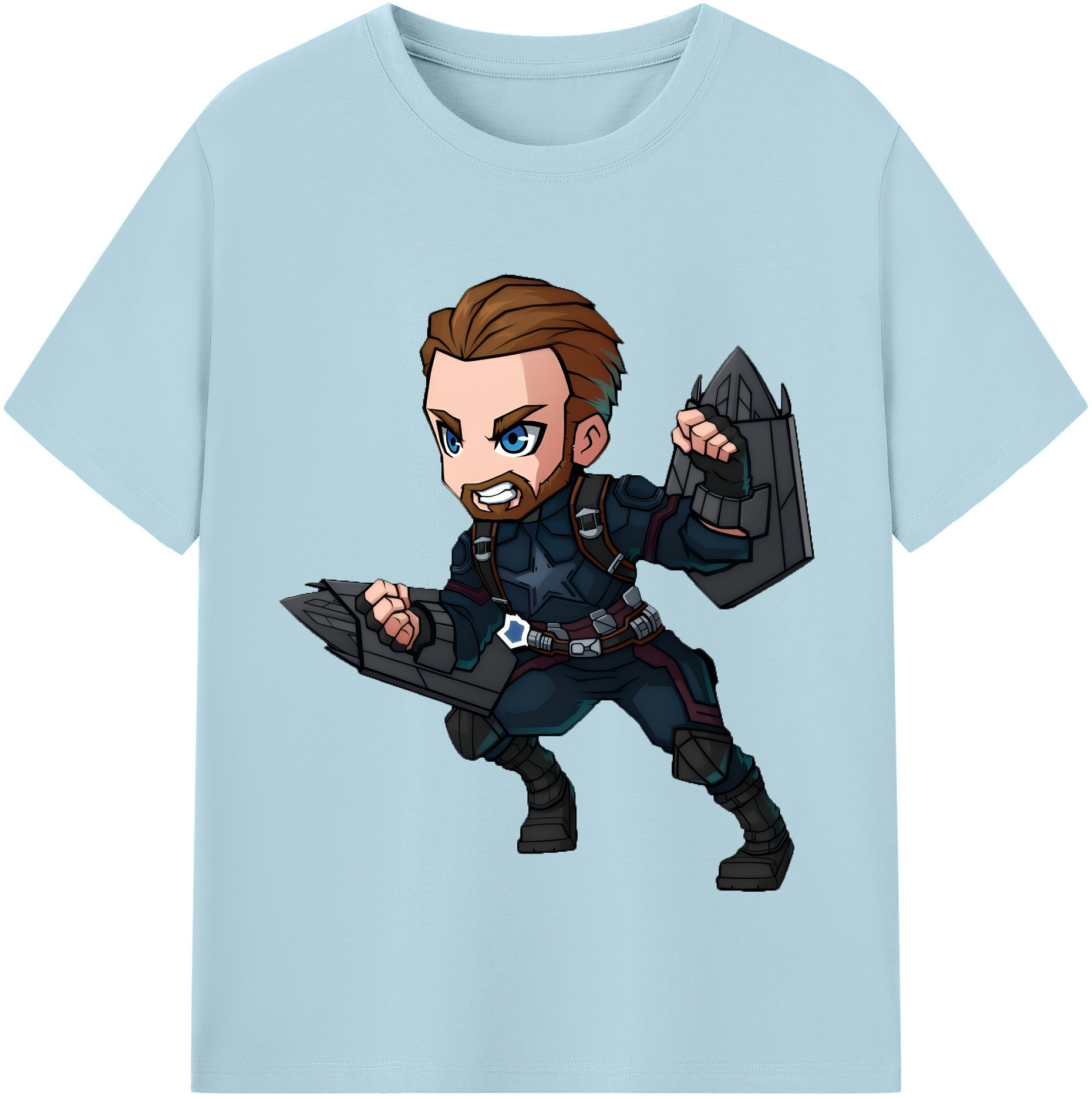 （画像用） アベンジャーズ The Avengers 綿100％半袖Tシャツ（フロントプリント）